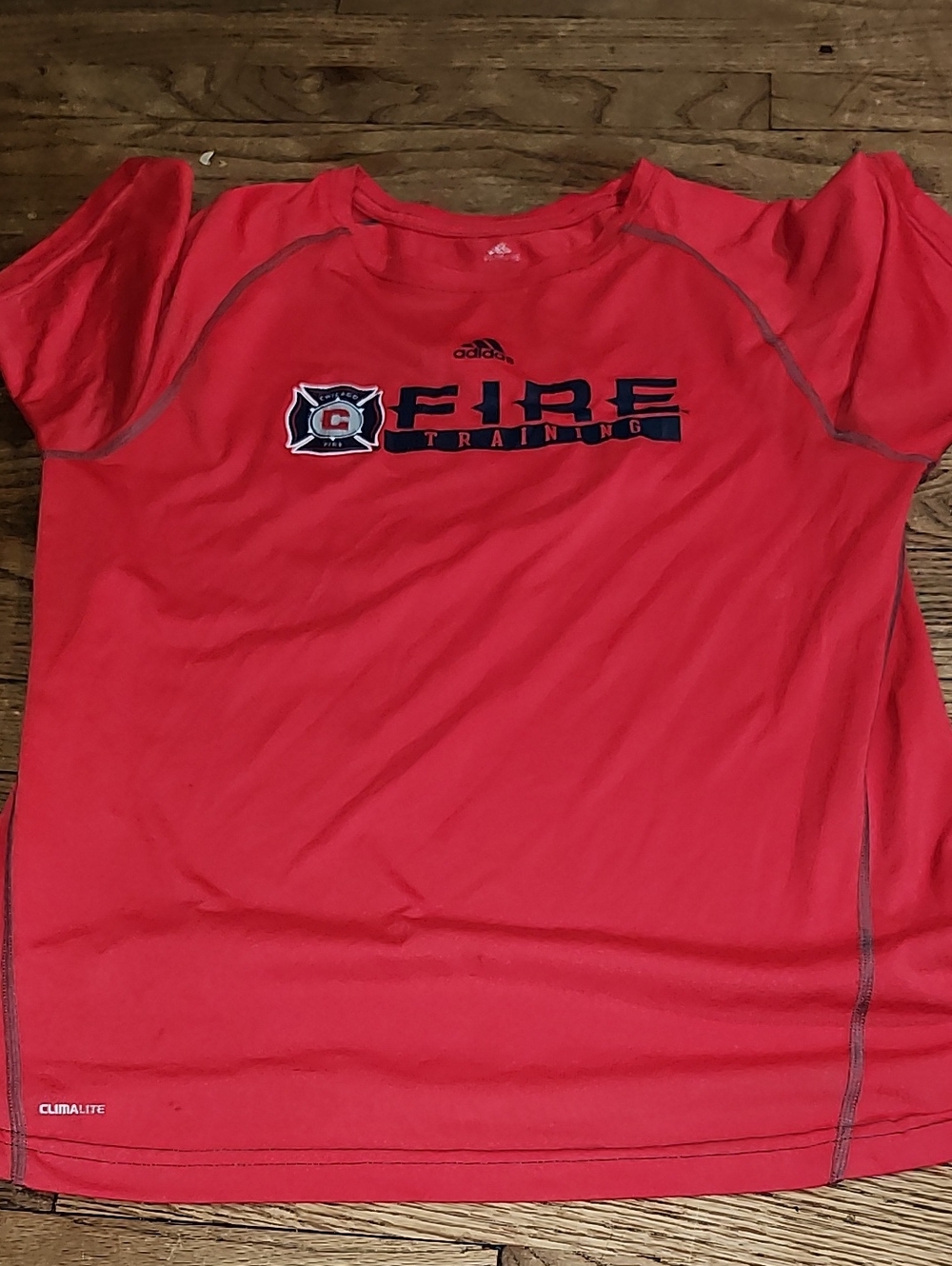 adidas Red Fire Training Short Sleeve Tee